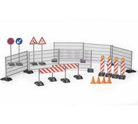 ERYI-62007 - Accessoires Kit De Chantier, Clôtures, Panneaux & Pylônes - 1:16 Chantier, Construction De Routes, Travaux Publics, Véhicules De Chantier, Jouets