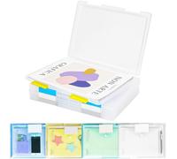 Eryi-8 Boite De Rangement A4 Et Pochette Plastique A4, Transparent Étanche Boite Rangement Papier Administratif Pochette Rangement, Boite Archive Pour Organiser Documents Lettres Magazines Photo
