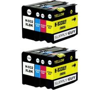ERYI-8 Cartouches D'Encre Avec Puce Compatible Avec Hp 932 933 932Xl 933Xl Pour Hp Officejet 6100 6600 6700 7110 7510 7600 7610 7612 (Multipack - Noir, Cyan, Magenta, Jaune)