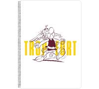 Eryi-813058c - Un Cahier À Spirale Astérix - A4 21x29,7 Cm 148 Pages Lignées Avec Marge Papier Blanc 90g - 1 Visuel Astérix Et 1 Visuel Obélix, Livraison Aléatoire