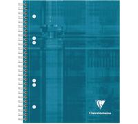 Eryi-8275c Bind'o Block Cahier À Spirale Perforé Avec 3 Intercalaires - A5+ 16x21 Cm - 180 Pages Détachables Lignées Cadrées - Papier Blanc 90 G - Couverture Rigide Couleur Aléatoire