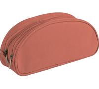 Eryi-8344c - Grande Trousse Scolaire Ovale 2 Compartiments 22x8x10 Cm, Framboise