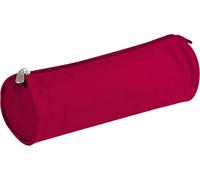 Eryi-8344c - Grande Trousse Scolaire Ovale 2 Compartiments 22x8x10 Cm, Framboise