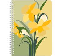 Eryi-83492c - Un Carnet A Spirale Motifs Jonquilles/Sapin/Montagne - A5 14,8x21 Cm 148 Pages Lignées Papier Blanc 90g - Papier À Grain-Collection La Vie En Vosges - 4 Visuels Livr Aléatoire