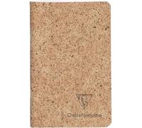 Eryi-83526c - Un Petit Carnet Piqué Cousu Fil Couverture Papier À Base De Coques De Cacao - 7,5x12 Cm 48 Pages Lignées Papier Ivoire 90g - Avec Rabat - Collection Jeans&cocoa