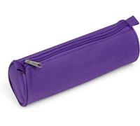 Eryi-8468c - Trousse Scolaire Ronde Basic Ø7x22 Cm, Couleur Aléatoire