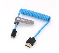 ERYI-8K 2.1 Micro Hdmi Vers Hdmi Câble Tressé Spiralé Haute Vitesse Pour Go-Pro Hero 3/4 Canon Eos M5 Sony A6000 A7Iii Rx10 Nikon B500 Z6 Raspberry Pi 4 Atomos Ninja 2 Monitor