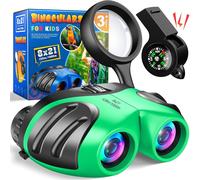 ERYI-8X21 Jumelles Enfant, Loupe Boussole Sifflet Kit Exploration Enfant, Jouet & Cadeau Enfant