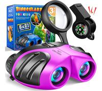 ERYI-8X21 Jumelles Enfant, Loupe Boussole Sifflet Kit Exploration Enfant, Jouet & Cadeau Enfant