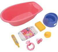 ERYI-914-Baignoire Pour Poupée Avec Beaucoup D'Accessoires, Taille : Environ 40,5 Cm, 914, Couleurs Mélangées
