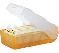 Eryi-997-613, Fichier D`Apprentissage Croco, Le Fichier Professionnel, Une Géniale Simplicité Pour Apprendre Le Vocaulaire, Din A7, Orange Translucide