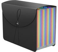 Eryi-A4 Organiseur Documents, 25 Compartiments Organiseur Documents,Plastique Fichier, Trieur Papiers, Trieur Document A4,Avec Étiquette Rangement Papier Administratif, Pour L'école Et Bureau