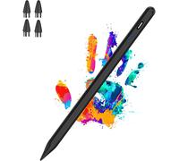 Eryi-Active Stylus Pens For Touch Screens Rechargeable Tablet Pen Pom Tip Magnetic Ipad Pencil Stylus Pen For Ipad/Pro/Air/Mini/Iphone And Other Smartphone Device-Black