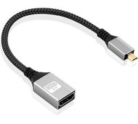 ERYI-Adaptateur Micro Hdmi Vers Hdmi Mâle Vers Femelle Nylon Tressé 4K @ 60 Hz 3D 2160P, Compatible Avec Raspberry Pi 4, Gopro Hero 7/6/5/4/3, Nikon B500, Sony Alpha Serien(A6000¿A7S) (20Cm)