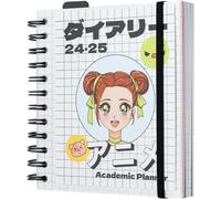 Eryi-- Agenda 2024 2025 Anime Journalier Agenda Scolaire Spirale - Août 2024 À Juin 2025