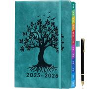 Eryi-Agenda 2025-2026 Semainier A5 \U2013 Planification Hebdomadaire & Mensuelle, Avec Onglets Colorés, Pages En Couleurs, Pochette De Rangement Et Stylo(Août 2025 - Juillet 2026) - Vert D'eau