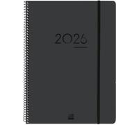 Eryi-¿ Agenda Ikon 16 Mois 2025-2026 Semaine Sur 2 Pages Présentation Verticale Septembre 2025-Décembre 2026 (16 Mois) Noir International
