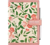 Eryi-Agenda Scolaire Journalier 2025-2026 De Juillet 2025 À Juin 2026, Format A5, Une Page Par Jour, Avec Stylo, Autocollants, Poche Arrière, 3 Marque-Pages (Rose 07 2025-06 2026)