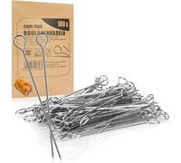 Eryi-® Aiguilles À Roulade 100x En Acier Inoxydable - Brochettes De Viande De 11 Cm De Long - Brochettes De Qualité Supérieure Dans Un Ensemble (100 Pièces - Aiguille)