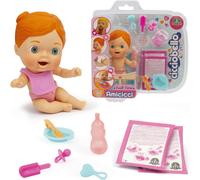 ERYI-Amicicci, Bébé Avec Set Repas Et Accessoires, Modèle Fille Cheveux Roux, Jouet Pour Enfants Dès 3 Ans, Giochi Preziosi, Cc0222