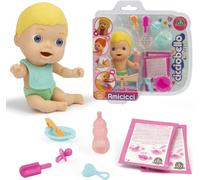 ERYI-Amicicci, Bébé Avec Set Repas Et Accessoires, Modèle Garçon Cheveux Blonds, Jouet Pour Enfants Dès 3 Ans, Giochi Preziosi, Cc0221