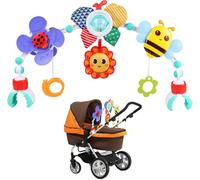 Eryi-Arche D'activités Articulée Pour Bébés Et Tout-Petits, Arche D'éveil Pour Poussette Avec Moulin À Vent, Hochet, Jouets Ajustables Pour Bébés Berceau Et Landau 0 3 6 9 12 Mois