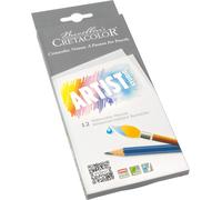 Eryi-Artist Studio, Crayons De Couleur Aquarellables, 12 Couleurs Assorties, Pigmentation Riche, Qualité Très Fine, Prétaillés, Complètement Non Toxiques