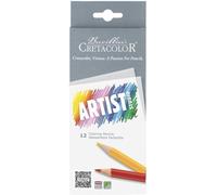Eryi-Artist Studio, Crayons De Couleur Permanents, 12 Couleurs Assorties, Couleurs Vives Et Saturées, Qualité Supérieure, Haute Pigmentation