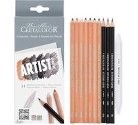 Eryi-Artist Studio Set De Crayons À Dessin 11 Pièces, Y Compris Essuie-Papier, Crayons Non Toxiques