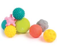 Eryi-Assortiment De 8 Balles D¿Éveil Balles D¿Éveil Assorties Formes Et Couleurs Différentes En Plastique Souple À Partir De 6 Mois