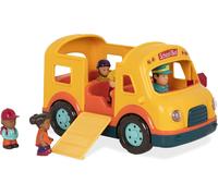 ERYI-- Autobus Jaune Lumineux - 5 Figurines Jouets - Sons Réalistes - Panneau D'Arrêt Pliant - Autobus Scolaire Lumineux Et Sonore, 18 Mois Plus