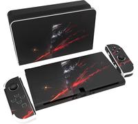 Eryi-Autocollant Pour Switch Oled Protection,Sticker Skin Pour Nintendo Switch Oled Manette & Console & Joycon & Dock-Chevalier Des Abysses