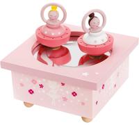 ERYI-- Ballerines - Boîte À Musique Dancing - Idéal Cadeau De Naissance - 2 Figurines Amovibles - Fonctionnement Simple - Musique Sonate Au Clair De Lune De Beethoven - Colori Rose