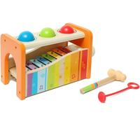 ERYI-Banc À Marteler Avec Xylophone - Jouet Musical En Bois Pour Enfant - Instrument D'Éveil Et De Motricité Pour Bébé Dès 12 Mois - Jouet Éducatif - Jeu De Musique Fille Et Garçon - Cadeau Naissance