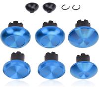 Eryi-Bâtons De Pouce En Métal For Ps5 Edge, For Ps5 Pro Elite, For Pour Pro, For Xboxone, For Xboxseries, 6 X Capuchons De Pouce, 2 X Bâtons De Remplacement (Blue)