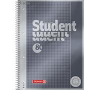 Eryi-Bloc-Notes 1067174 Duo De Qualité Supérieure - Couverture Raffinée Avec Effet Métallique - Linéature 27 + 28,90 G/M² - 40 Feuilles Lignées - 40 Feuilles À Carreaux Quadrillé, Linéature 26 A4
