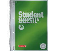 Eryi-Bloc-Notes 1067174 Duo De Qualité Supérieure - Couverture Raffinée Avec Effet Métallique - Linéature 27 + 28,90 G/M² - 40 Feuilles Lignées - 40 Feuilles À Carreaux Non Ligné/Blanc A4