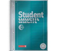ERYI-Bloc-Notes 1067174 Duo De Qualité Supérieure, Linéature 27 + 28,90 G/M² - 40 Feuilles Lignées - 40 Feuilles À Carreaux Duo, Linéature 27 + 28, 40 Feuilles Lignées, 40 Feuilles Quadrillées A4