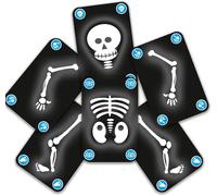 Eryi-Bogoss Jeu De Stratégie Phosphorescent Dès 6 Ans - Retrouver Les 6 Parties D'un Squelette, Attention Aux Os Cassés ! Contient 44 Cartes & Règles Du Jeu - Qualité Durable - Soirées En Famille