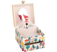 ERYI-- Boite À Musique Petit Chaperon Rouge - Boîte À Trésors & Bijoux Musicale - Idéal Cadeau Enfant - Lullaby De Schubert - Coffret Bijoux Fille