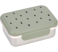 Eryi-Boîte À Pain Pour Enfants Boîte À Lunch En Acier Inoxydable Boîte À Déjeuner Durable Jardin D'enfants École/Happy Prints Light Olive