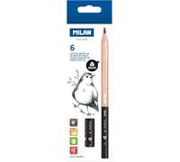 Eryi-® Boîte De 6 Crayons Graphite 6b Maxi Triangulaires