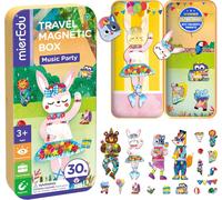 Eryi-Boîte De Jeu Magnétique - Animaux À Habiller - Jeu Magnétique À Partir De 3 Ans - Favorise L'imagination Et La Concentration - Jeu De Voyage Idéal Avec 2 Scènes Et 37 Aimants