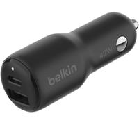 Eryi-Boostcharge Chargeur De Voiture Double Port (42 W, Usb-C 30 W Pps, Usb-A 12 W, Pour Iphone 16, 16 Pro, 16, Plus, 16 Pro Max, Iphone 15/Iphone 14 (Tous Modèles), Samsung Galaxy S24, Etc., Noir)