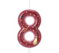 Eryi-Bougie D'anniversaire Magique Magicien, Bougie Anniversaire Numéro Décoration De Gâteau Fournitures De Fête Magicien Magique Pour Garçons Filles Cadeaux Fête (8)
