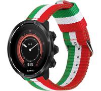 Eryi-- Bracelet En Nylon Compatible Avec Suunto 9/Suunto 7/Suunto Traverse/Diesel Smartwatch Dzt2009/Fossil Q Machine Hybrid, Drapeau Couleurs De L'italie Respirant Et Élégant 24mm