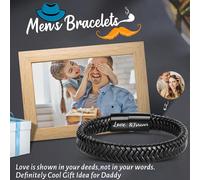 Eryi-Bracelets Pour Homme - Cadeau D'anniversaire De Noël Et D'anniversaire Pour Fils, Grand-Père, Mari, Petit-Fils, Petit Ami, Frère, Papa, Amour Éternel