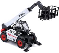 ERYI-Burago Collection Construction Chariot Élévateur Bobcat T40.180 Slp Reproduction De Voiture Miniature À Échelle 1/50 Blanc Jouet Pour Enfant À Collectionner B18-32088