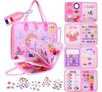 ERYI-Busy Board Montessori Sirène Rose \U2013 Tableau D`Activités Éducatif En Français Pour Fille 1 À 3 Ans \U2013 Jouet D`Éveil Avec Lettres, Chiffres Et Motricité Fine \U2013 Cadeau Anniversaire Bé