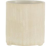ERYI-By Jolipa Cache Pot Rond En Céramique Blanche
